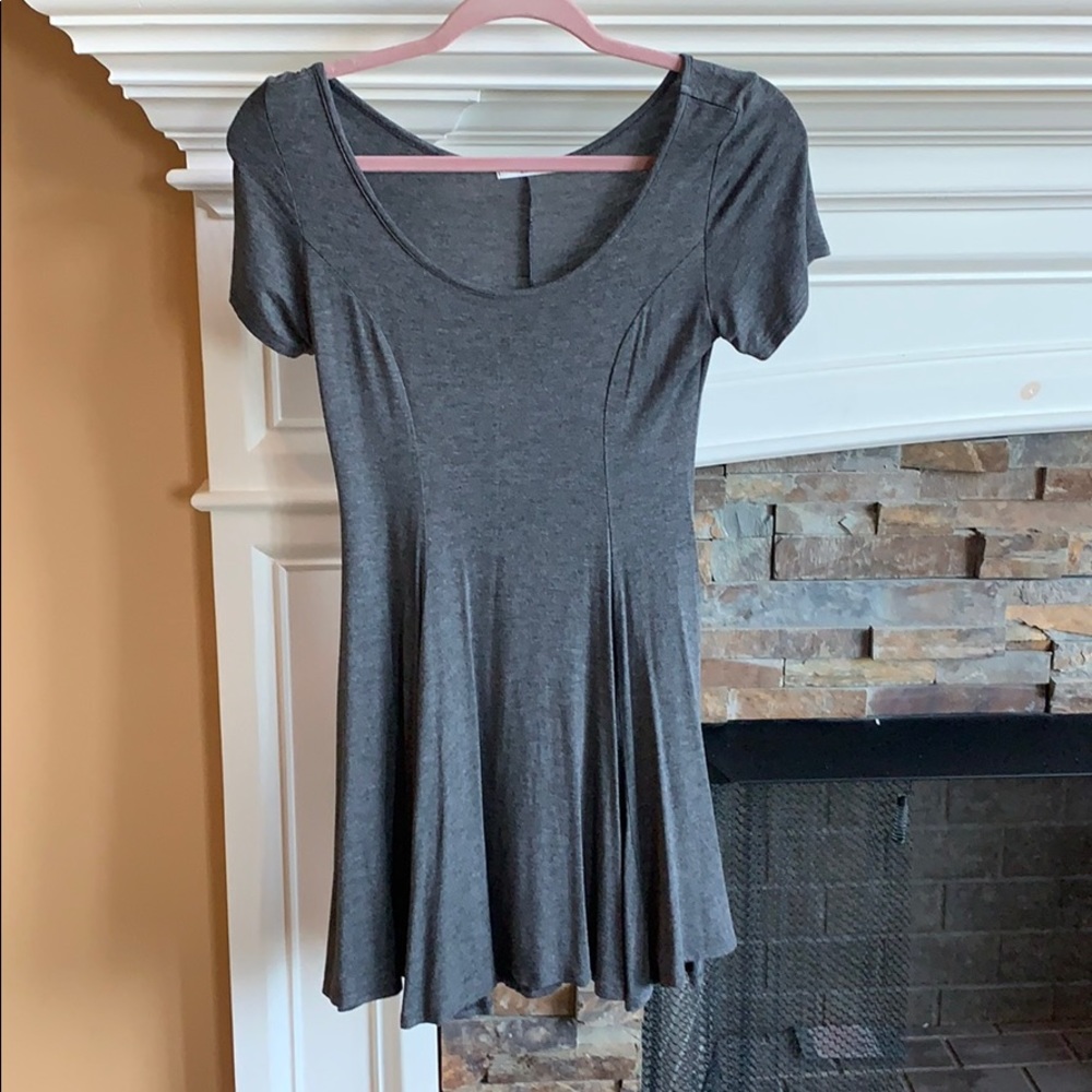 Small gray boutique dress never worn
